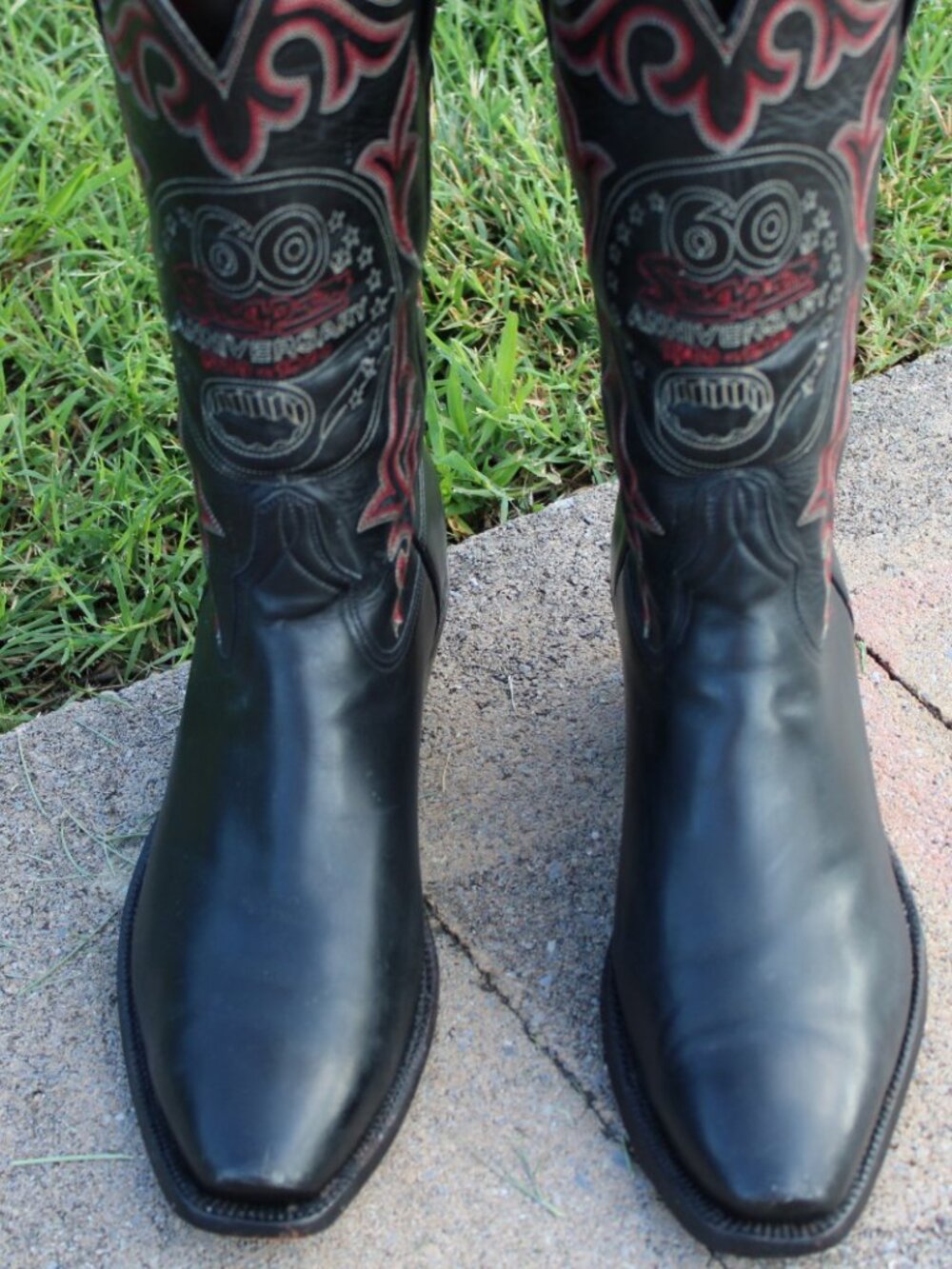 Lucchese San Antonio Snap On 60th Anniversary calfskin boots Boots Size 9D